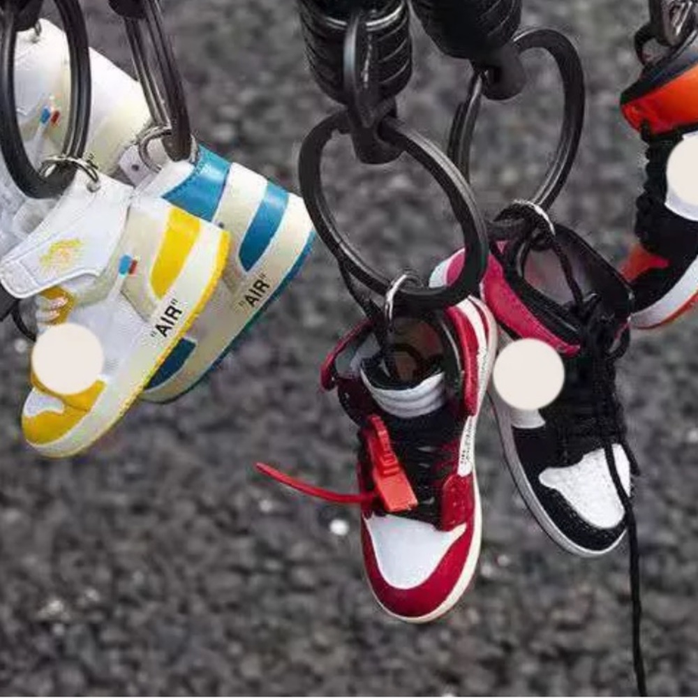 Mini Basketball Nike Air Jordan 3D Sneaker Keychain - Picture 8 of 11